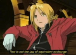 that is not the law of equivalent exchange Meme Template