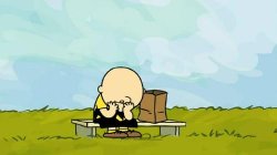 Depressed Charlie Brown Meme Template