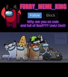 Furry_Meme_King Announcement Template Meme Template