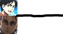 eren losing his smile Meme Template