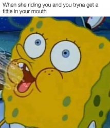 Tryna get a tittie Meme Template