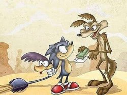 Sonic Catches The Road Runner Meme Template