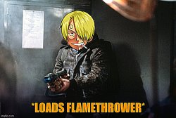 loads flamethrower Meme Template