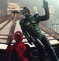Green goblin convincing spiderman Meme Template