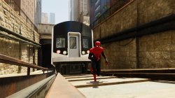 Spider-man's got a train to catch Meme Template