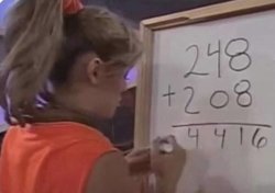 Young Girl Doing Math Meme Template