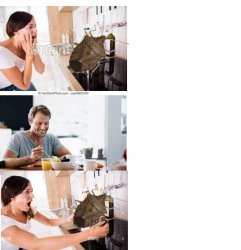 stinkbug in kitchen Meme Template