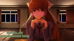 Monika_chr. Announcement temp Meme Template