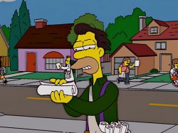 Lenny And His Newspaper The Simpsons Meme Template