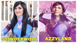 sssniperwolf vs azzyland Meme Template