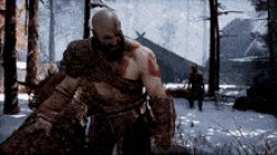 Kratos hitting baldur Meme Template