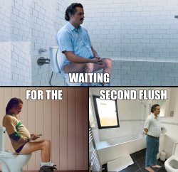 Sad Pablo Escobar Meme - bathroom Meme Template