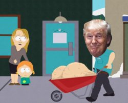 Trump wheelbarrow Meme Template