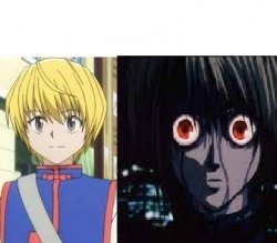 kurapika is now drowning in an indescribable emptiness Meme Template