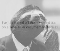 Sloth serial killer documentary Meme Template