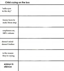 Child crying on the bus alignment chart Meme Template