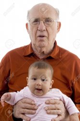 Baby and Old Man Meme Template