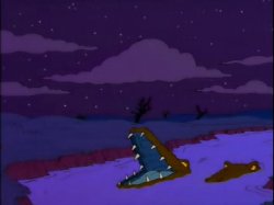 Simpsons Alligator Meme Template