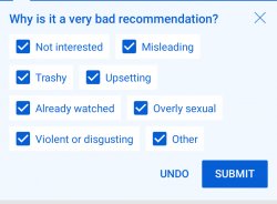 YouTube suggestion survey thingy. Meme Template