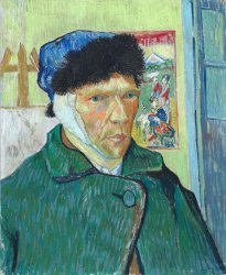 Van Gogh Ear Cut-Off Meme Template