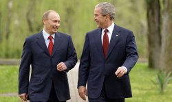 George Bush gets tough with Putin Meme Template