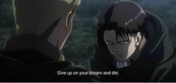 Give up on your dreams and die Meme Template