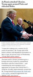 Trump praises Putin Meme Template