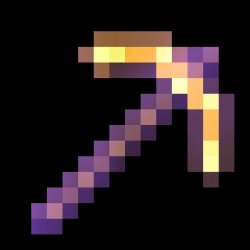 Golden pickaxe Meme Template
