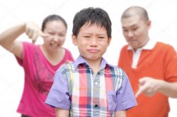 Asian kid yelled at by parents Meme Template