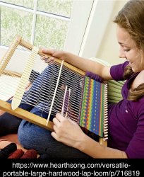 Girl Weaving on a Loom Meme Template