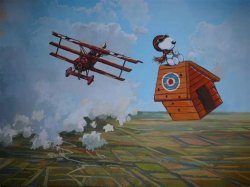 Snoopy Red Baron Meme Template