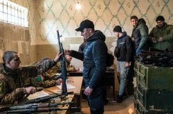 Ukrainian militia Meme Template