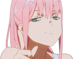 smug zero two Meme Template