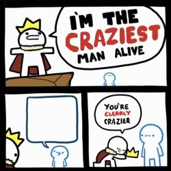 Craziest Man Alive Meme Template