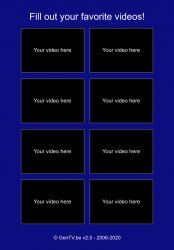 Fill out your favorite videos from Gentv.be! Meme Template