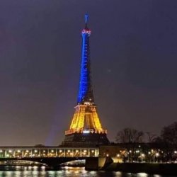 Ukraine Eiffel Tower Meme Template