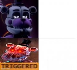 Triggered funtime freddy Meme Template