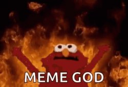 meme god elmo Meme Template