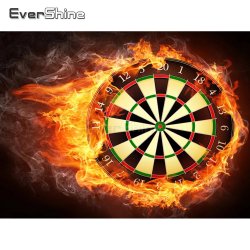 dartboard fire Meme Template