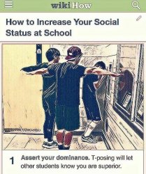 T-pose to be superior Meme Template