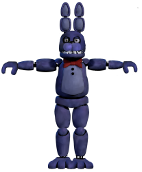 Fixed Withered Bonnie T-Posing Meme Template