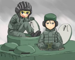 Russian tank crew Meme Template