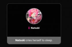 Natsuki cries herself to sleep. Meme Template