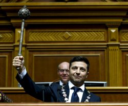 Zelensky Mace of the President Meme Template