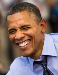 Obama smiling Meme Template