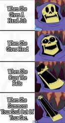 Skeletor BJ Meme Template