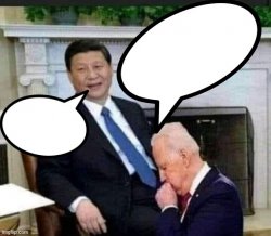 Joe begs Xi Meme Template