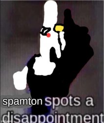 spamton spots a dissapointment Meme Template