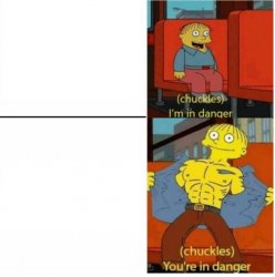 Ralph bus I'm in danger Meme Template