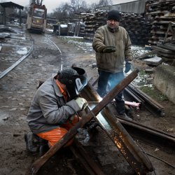 Ukrainian welders Meme Template